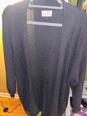 Universal Thread Charcoal Open-Front Women's Cardigan